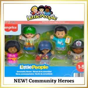 🎄Little People Community Heroes Figure Set of 5 Figures